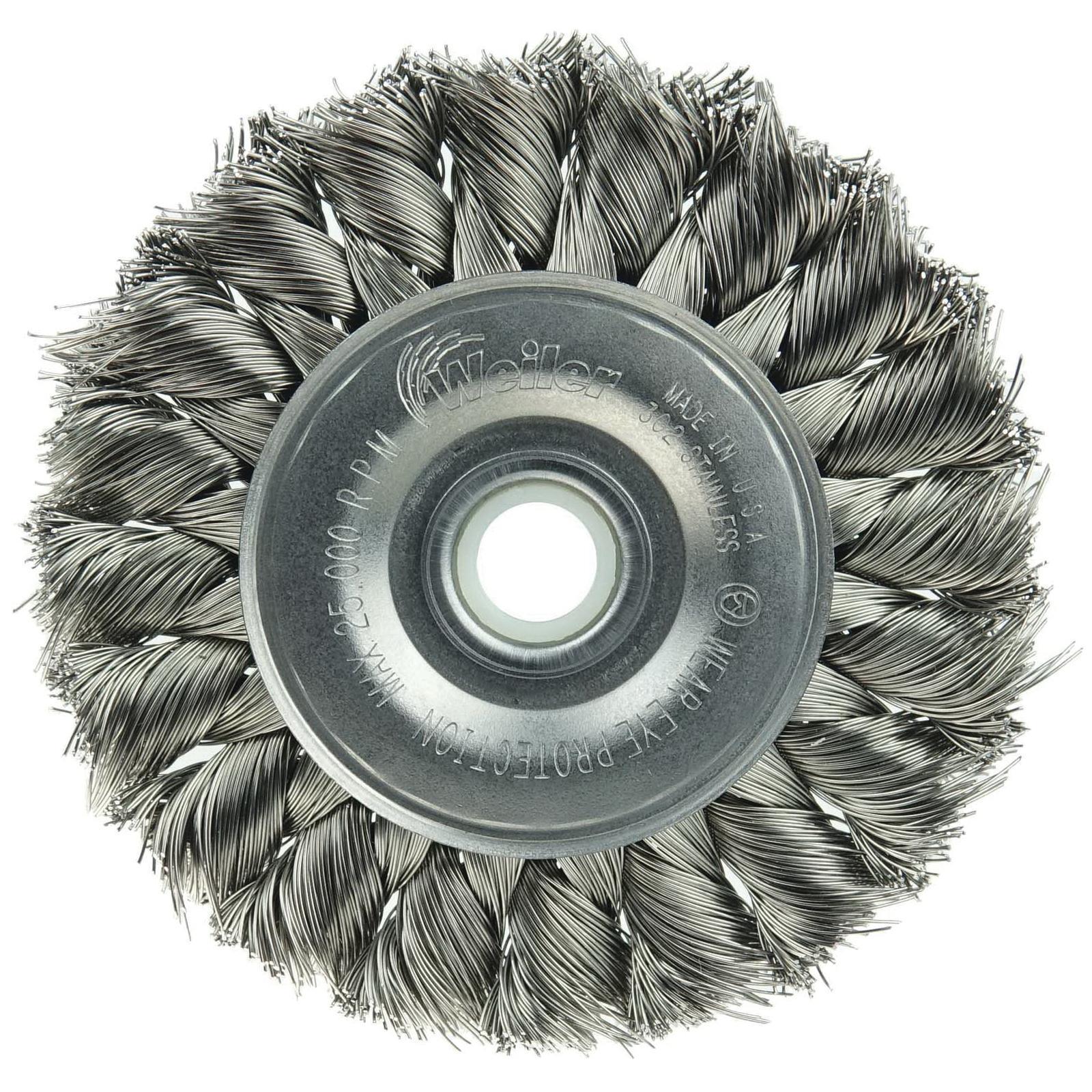 3IN STD KNOT WHEEL .0118 SS 1/2-3/8 AH
