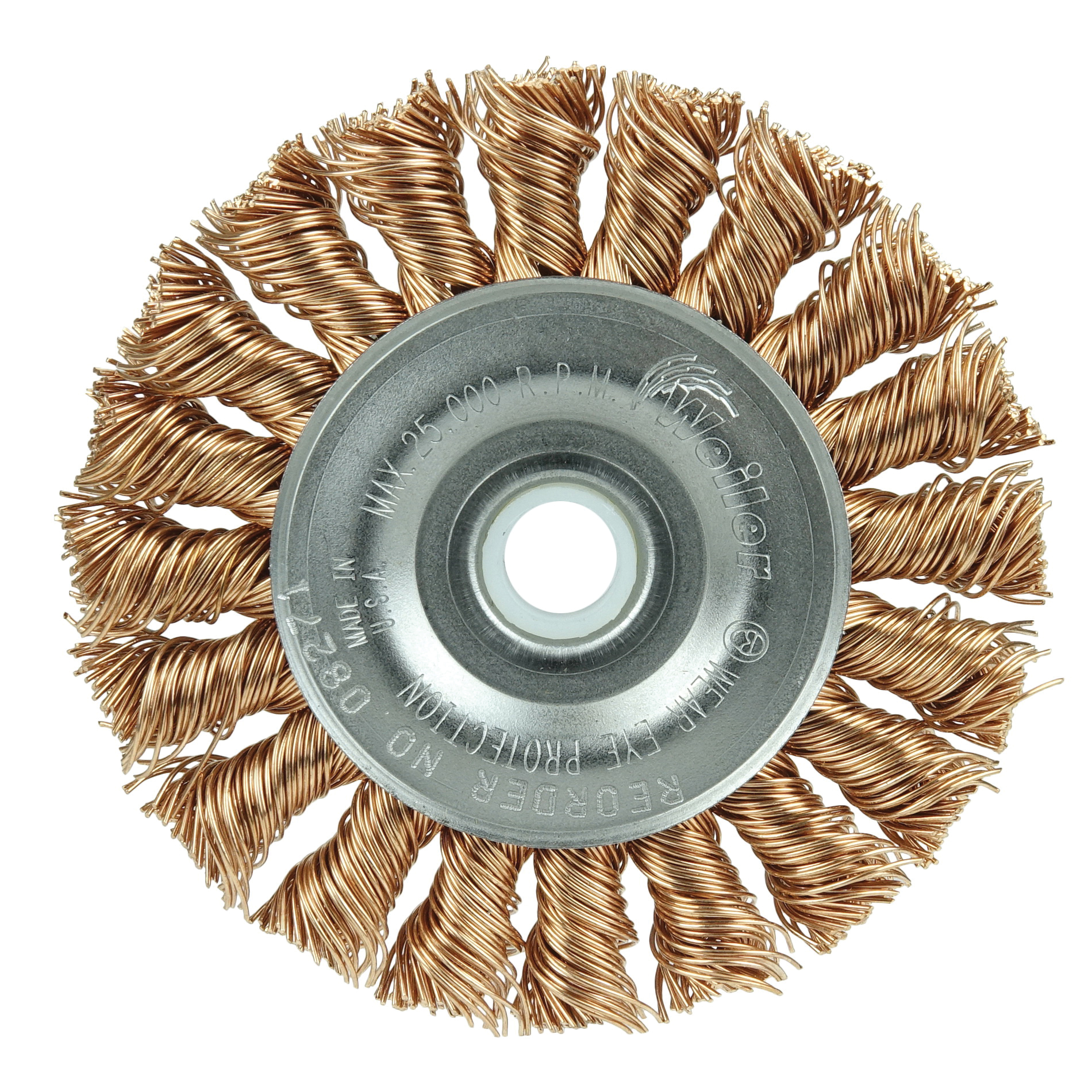 3IN STD KNOT WHEEL .020 BRZ 1/2-3/8 AH