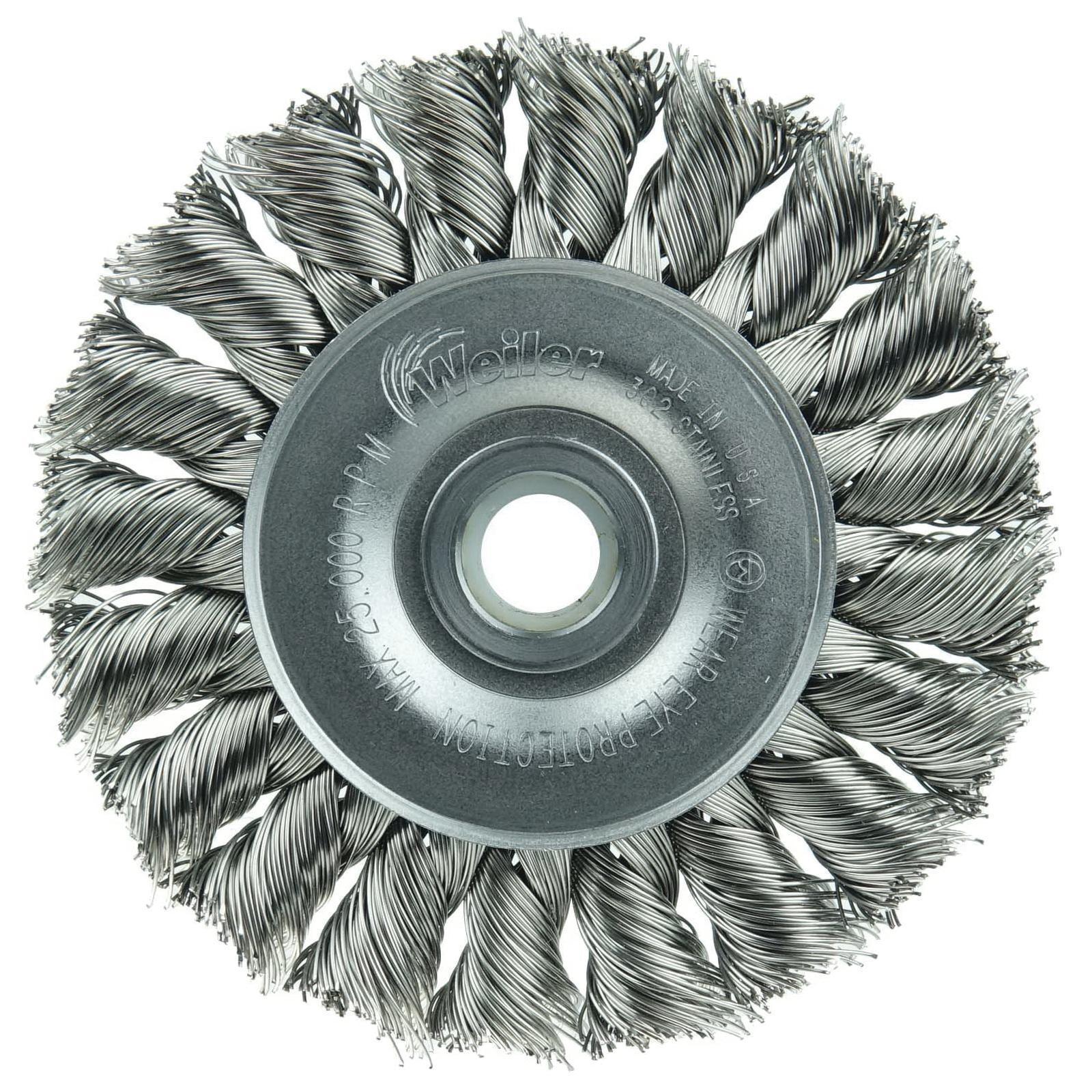 3IN STD KNOT WHEEL .020 SS 1/2-3/8 AH