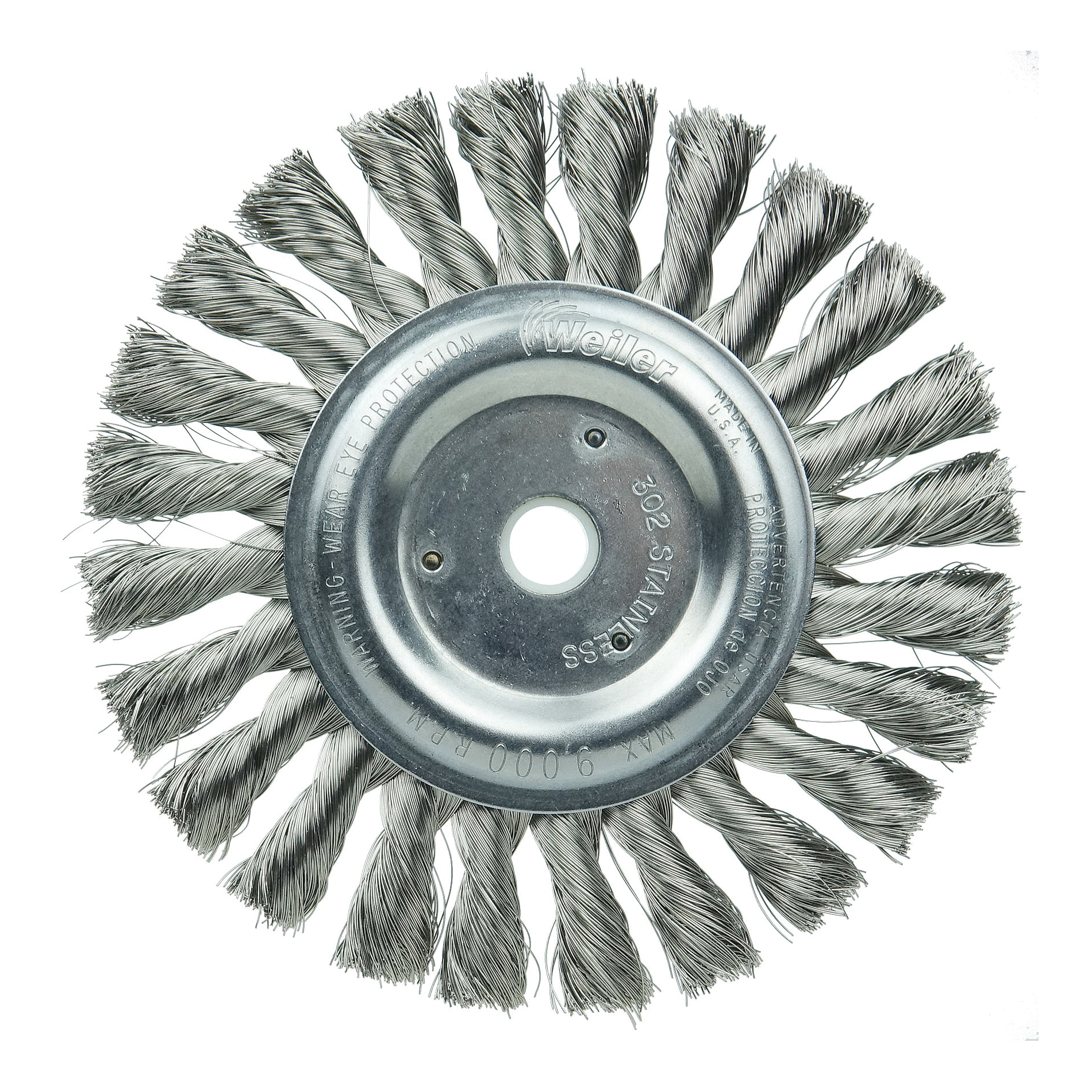 6IN STD KNOT WHEEL .0118 SS 5/8-1/2 AH