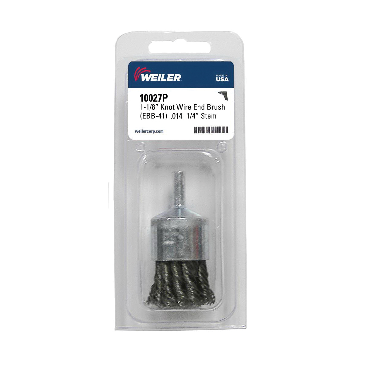 1-1/8IN KNOT END BRUSH .014 STL RT