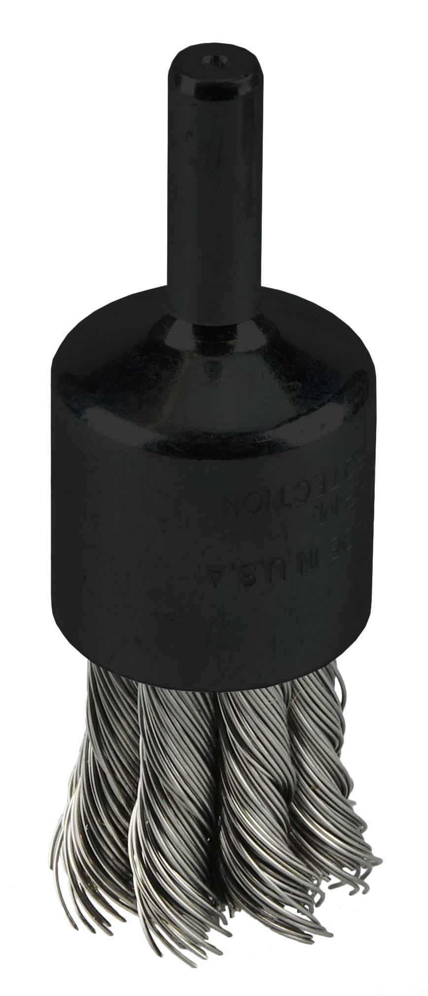 3/4IN KNOT END BRUSH .014 SS VD
