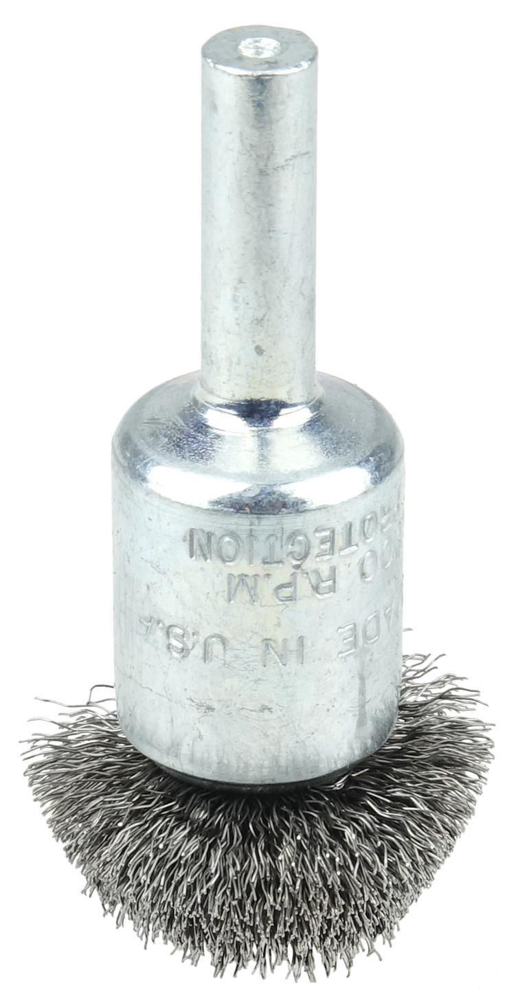 1IN FLARED CRIMP END BRUSH .008 STL