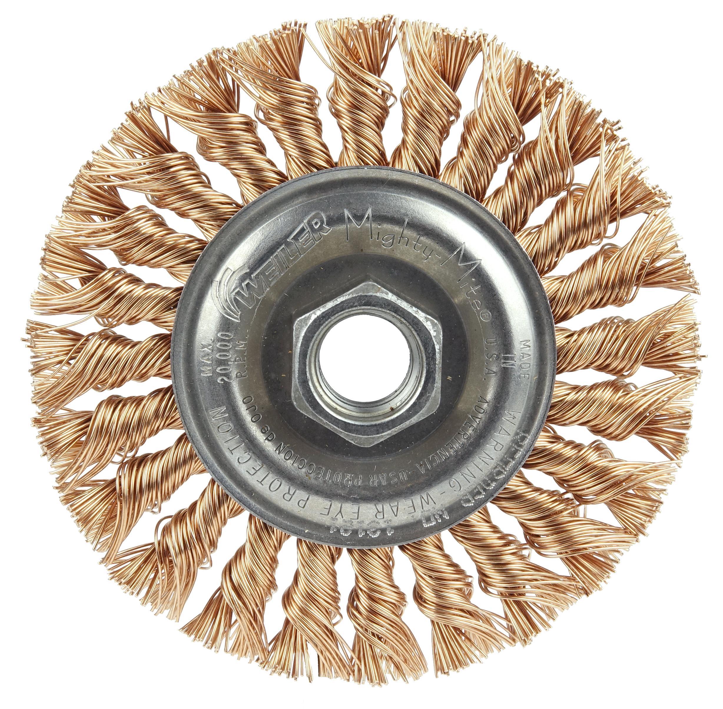 4IN TWIST WHEEL .020 BRONZE 5/8-11