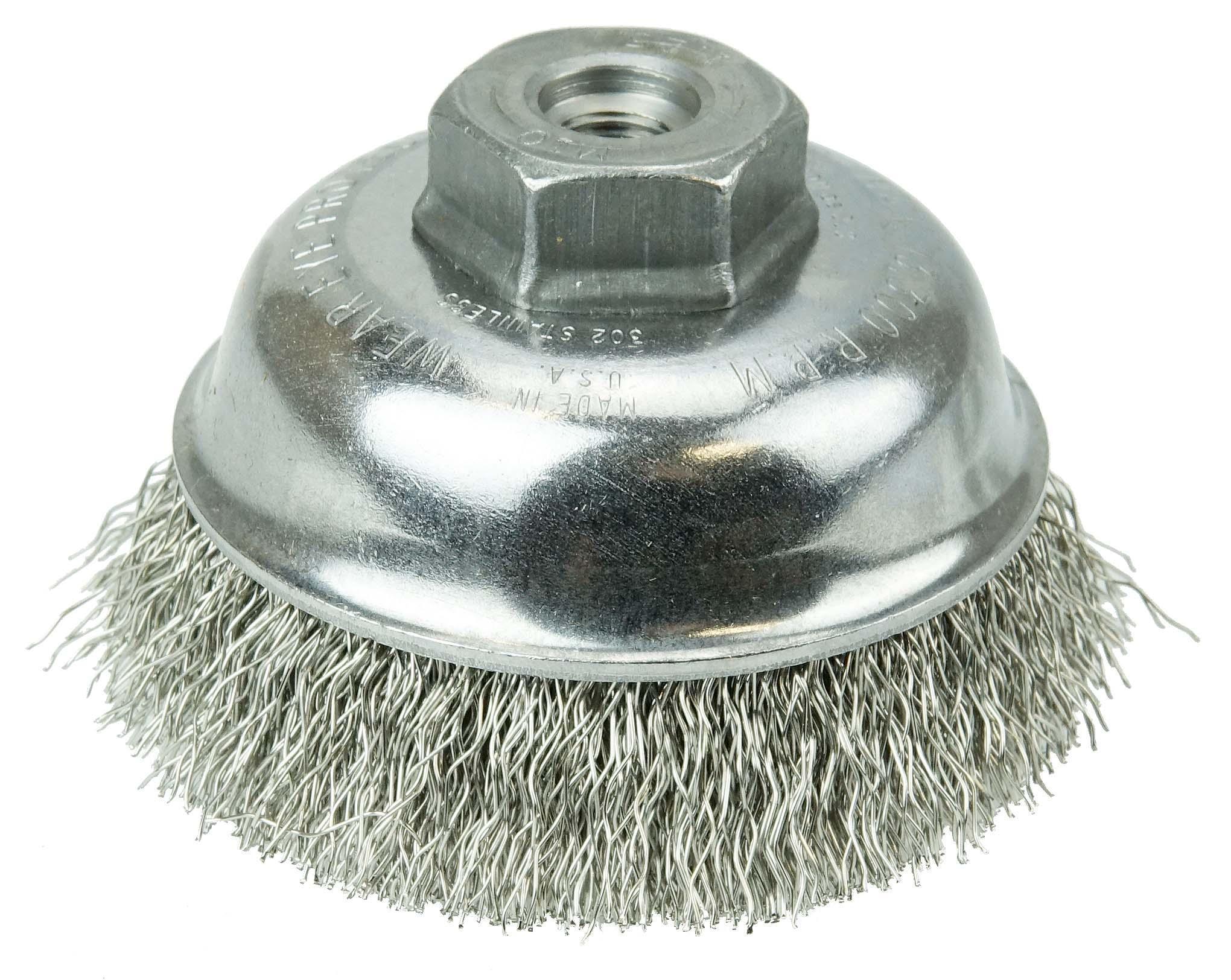 3-1/2 CRMP CUP .014 STAINLESS STL M10