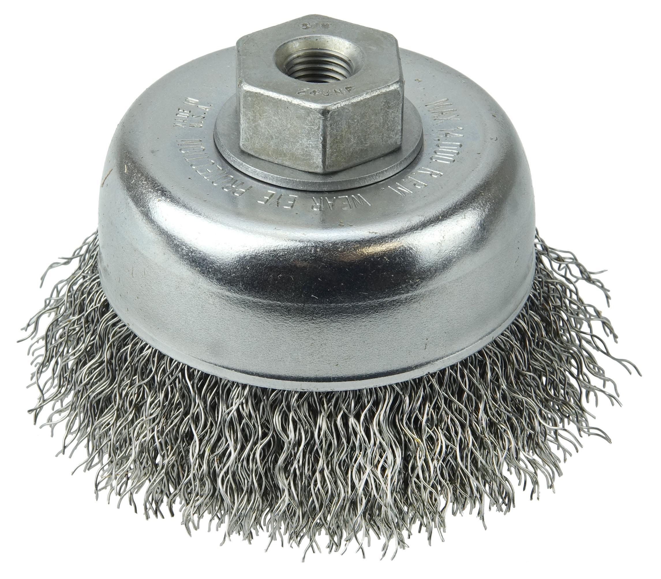 3IN CRIMP CUP .014 STL 3/8-24 NUT