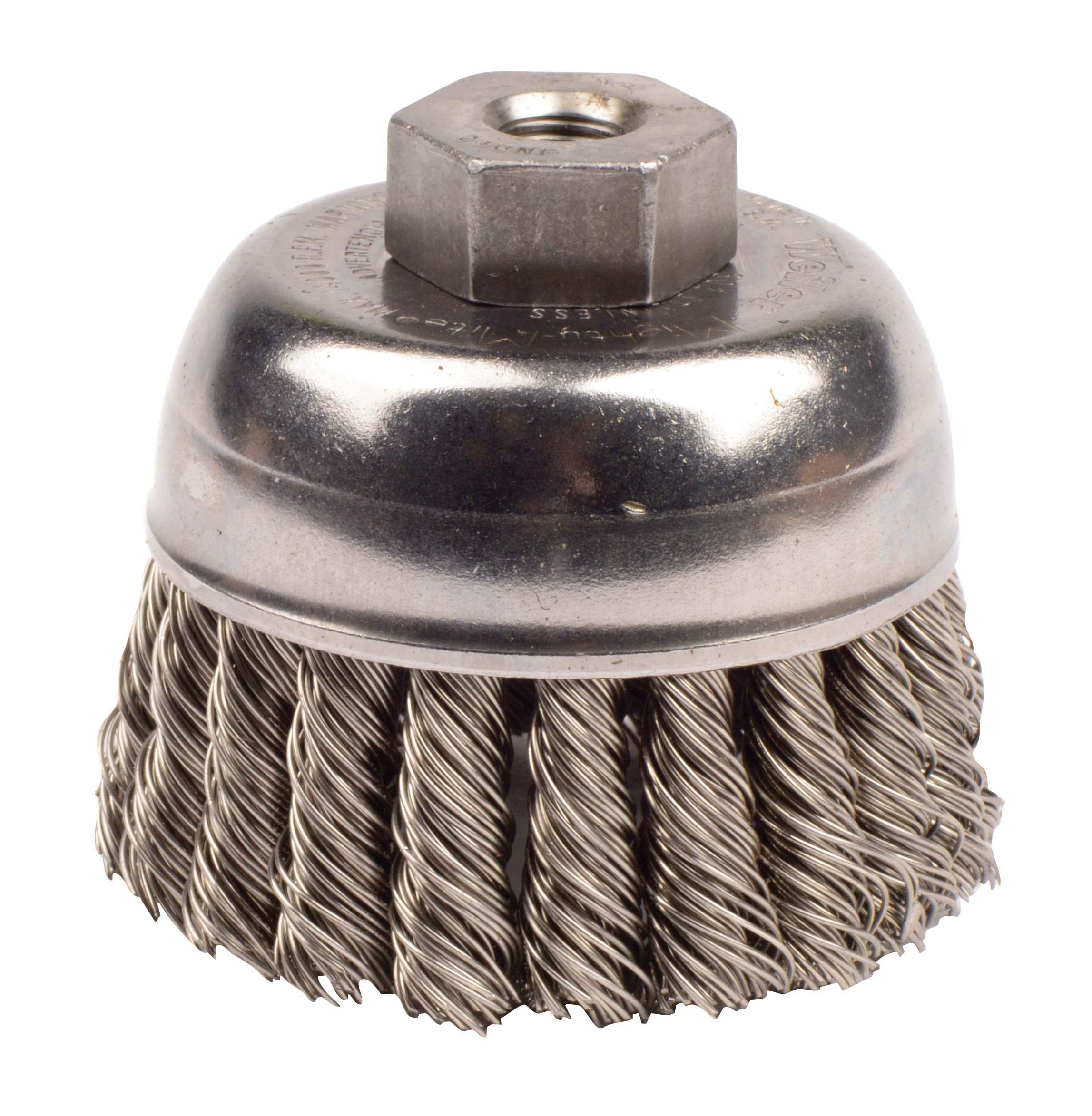 2-3/4IN KNOT CUP .020 SS 3/8-24 NUT