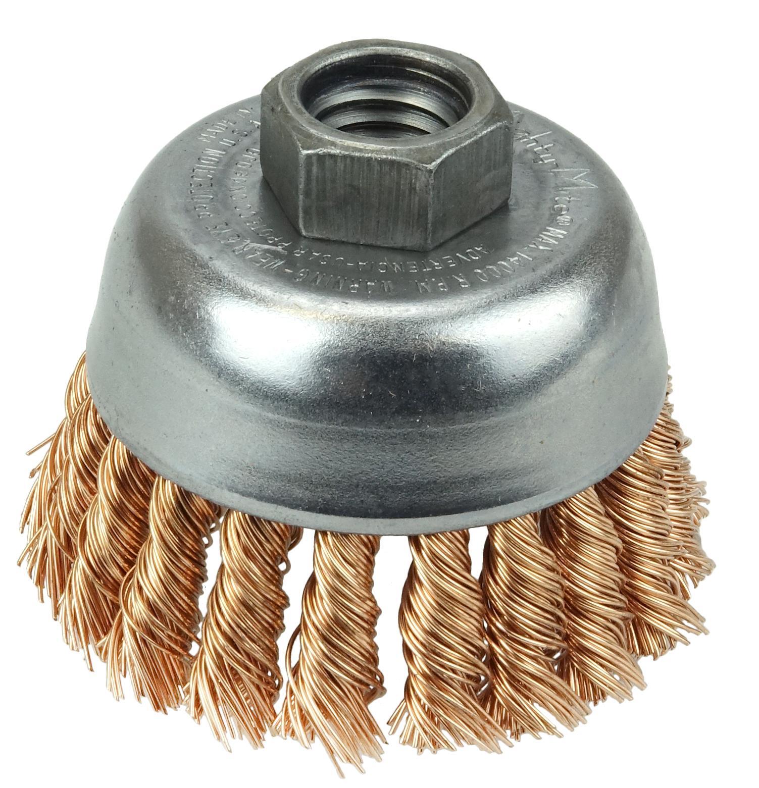 2-3/4IN KNOT CUP .020 BRZ 5/8-11 NUT