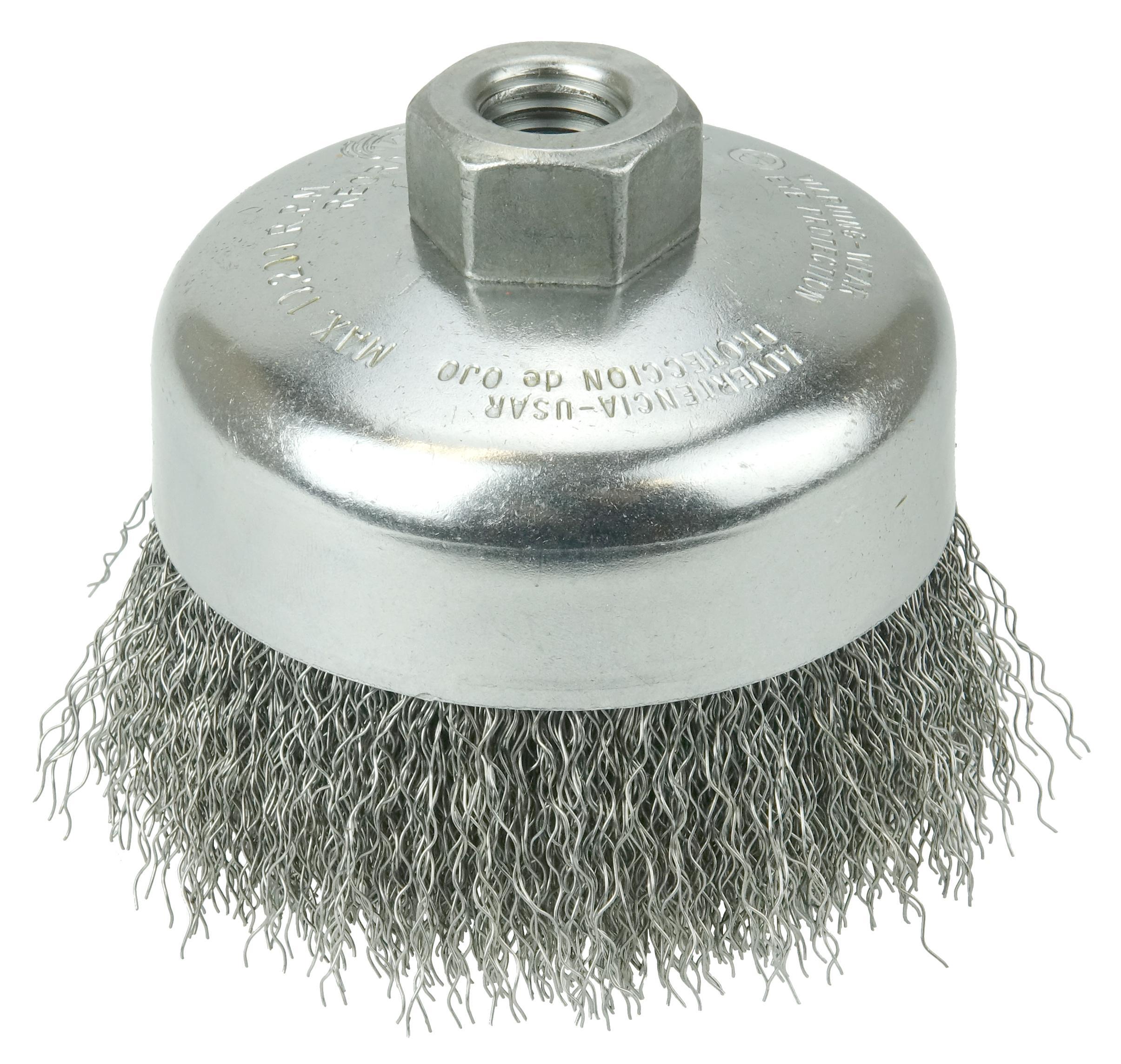 4IN CRIMP CUP .0118 STL 5/8-11