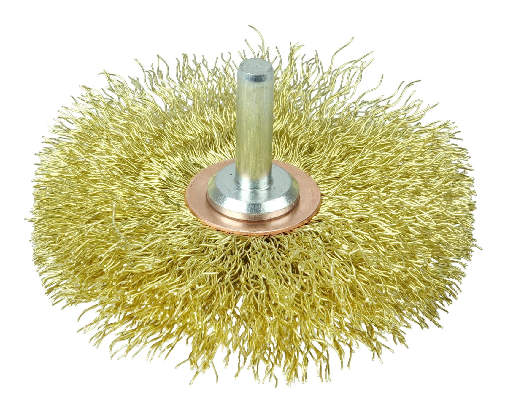 3IN BRASS CRIMP WHEEL .0118 1/4IN STEM