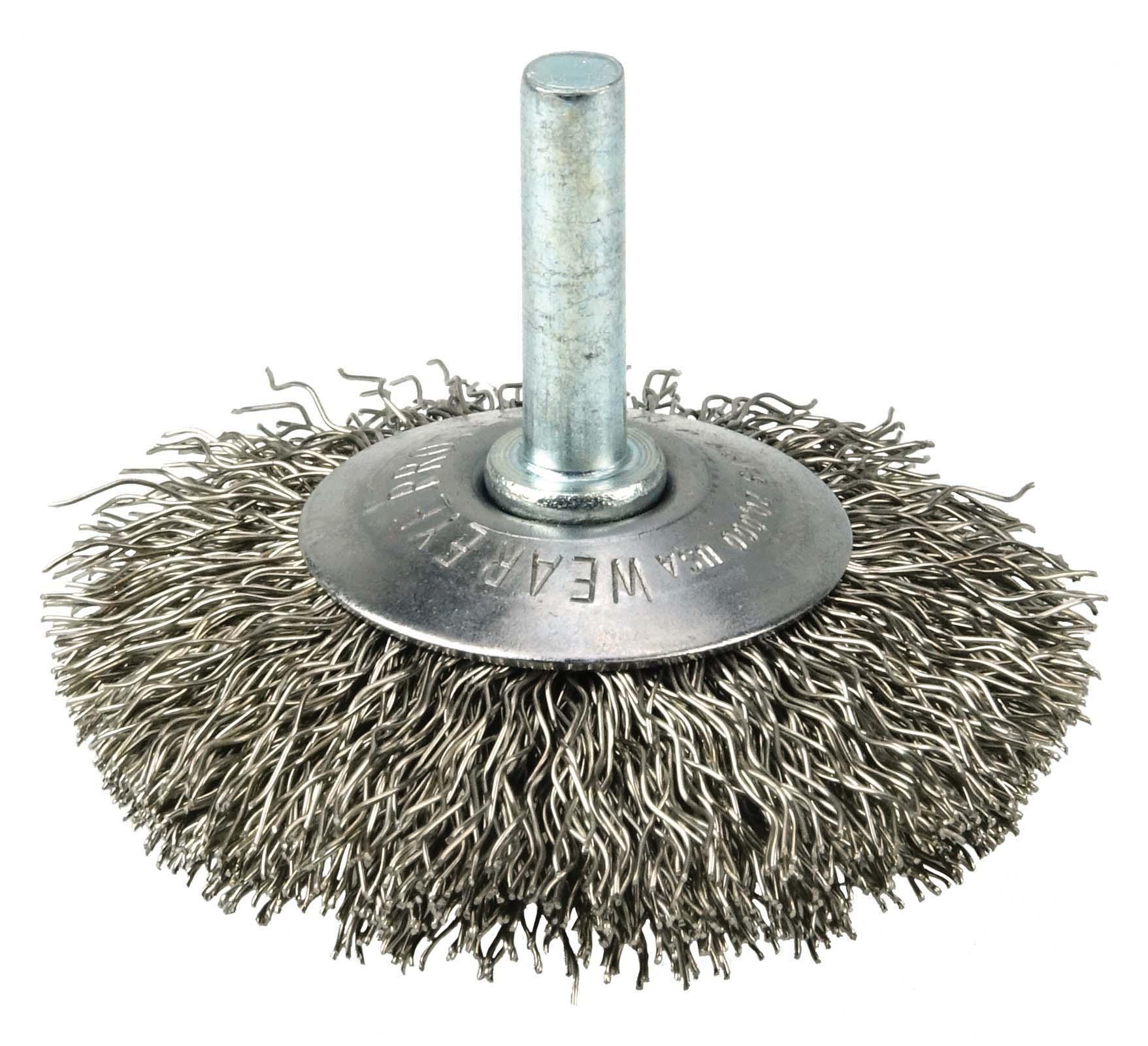 2-1/2IN SS CONCAVE CRIMP .014 1/4IN STEM