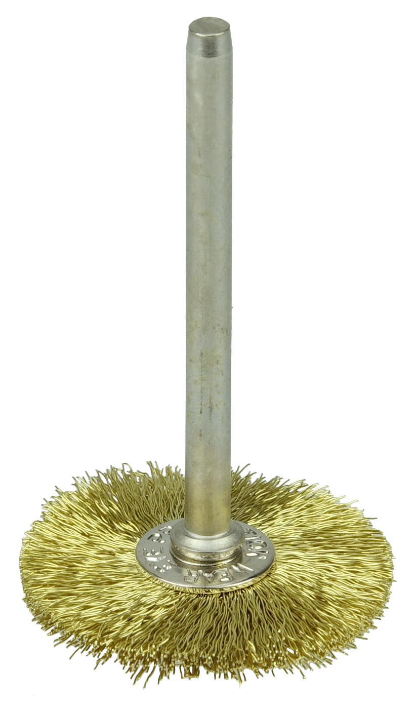 1IN MINI WHEEL .005 BRASS 1/8IN STEM