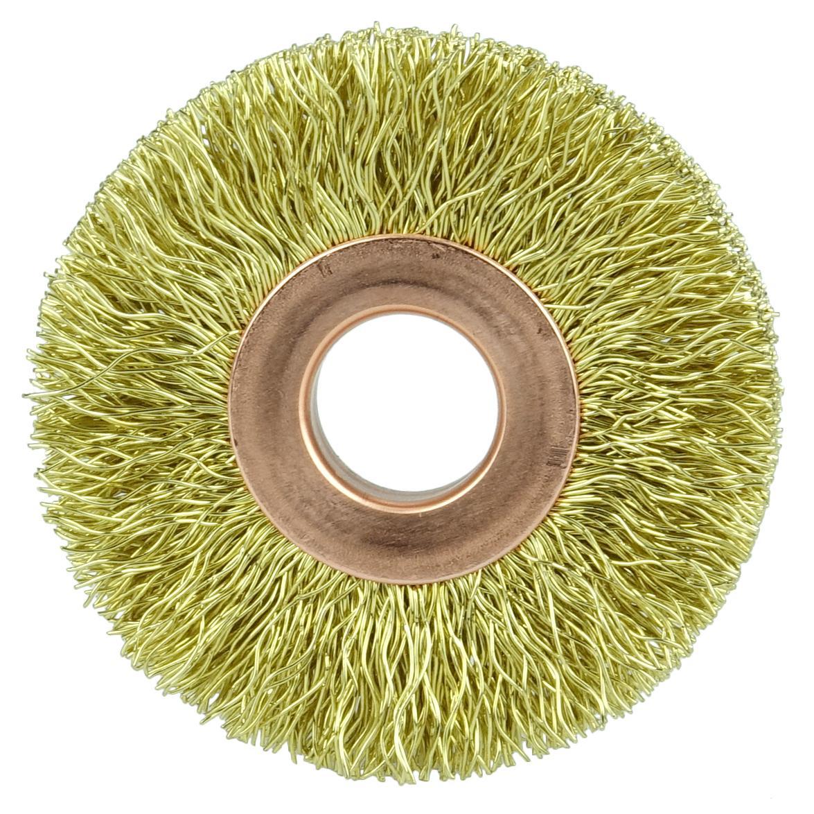2IN CRIMP WHEEL .0118 BRASS 1/2IN AH