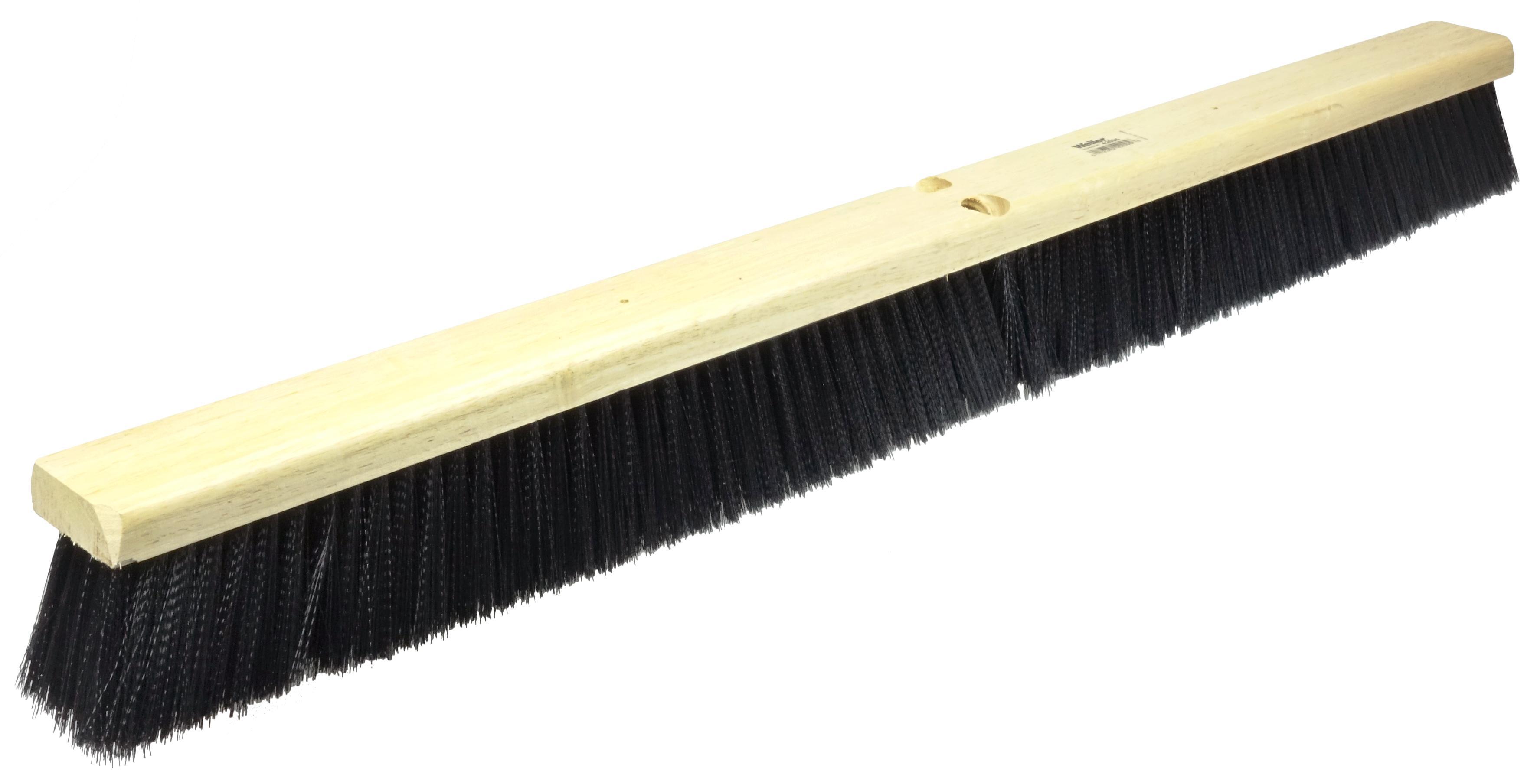 36IN MEDSWEEP BLKPOLY WBRACE