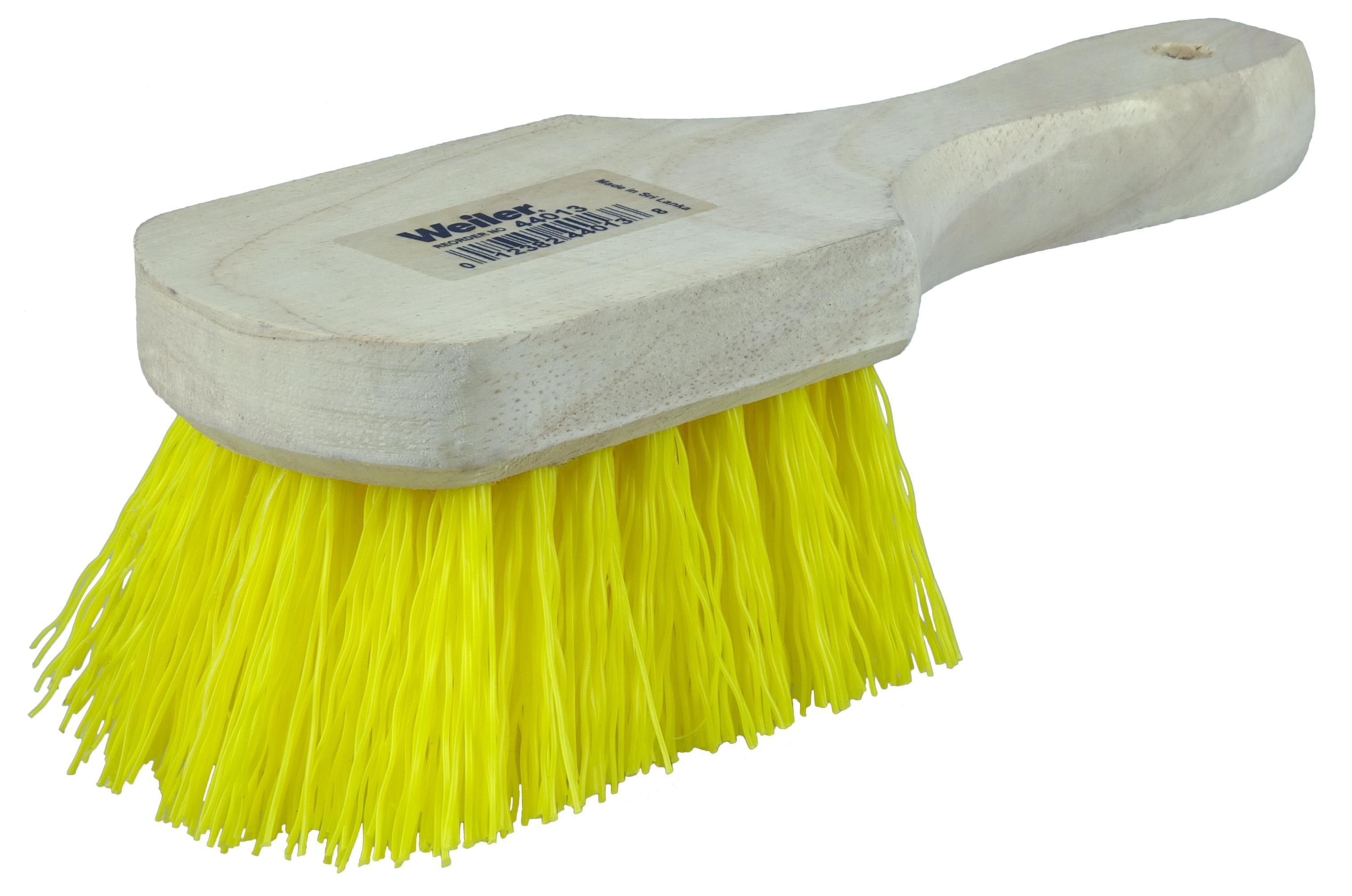 8IN UTILSCRUB YELPOLY SHORTHNDL WOOD