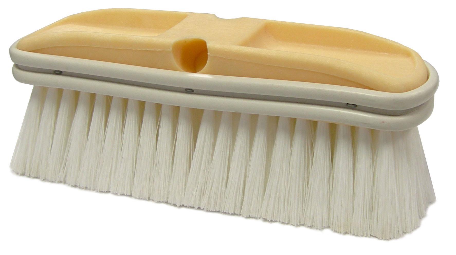 9-1/2IN TRUCKBRUSH FLAGWHITEPOLY