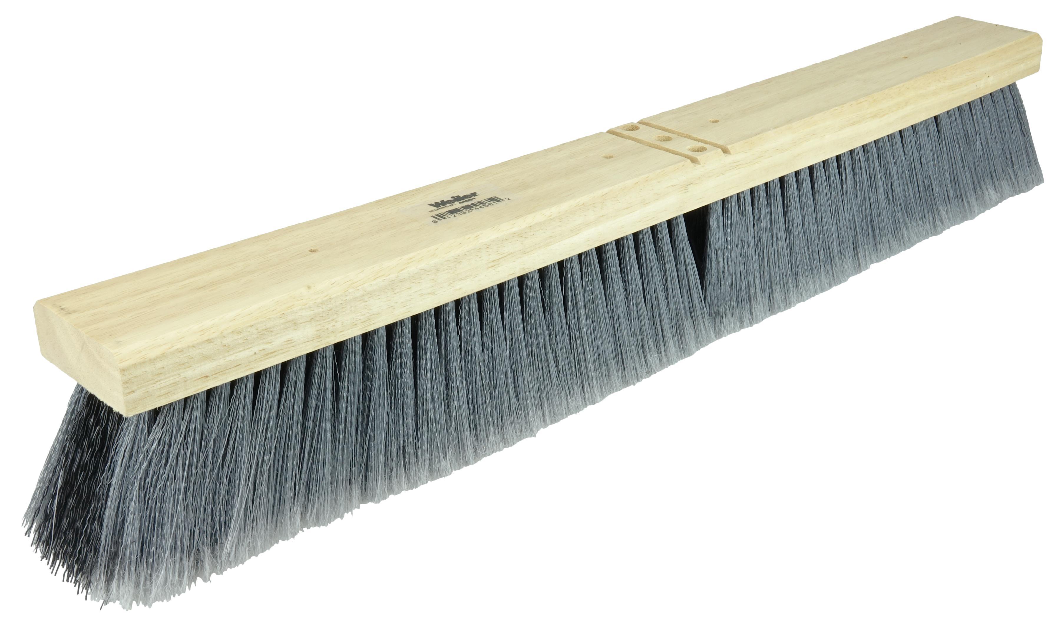 24IN FLOORBROOM GRYBLKPOLY W/BRACE