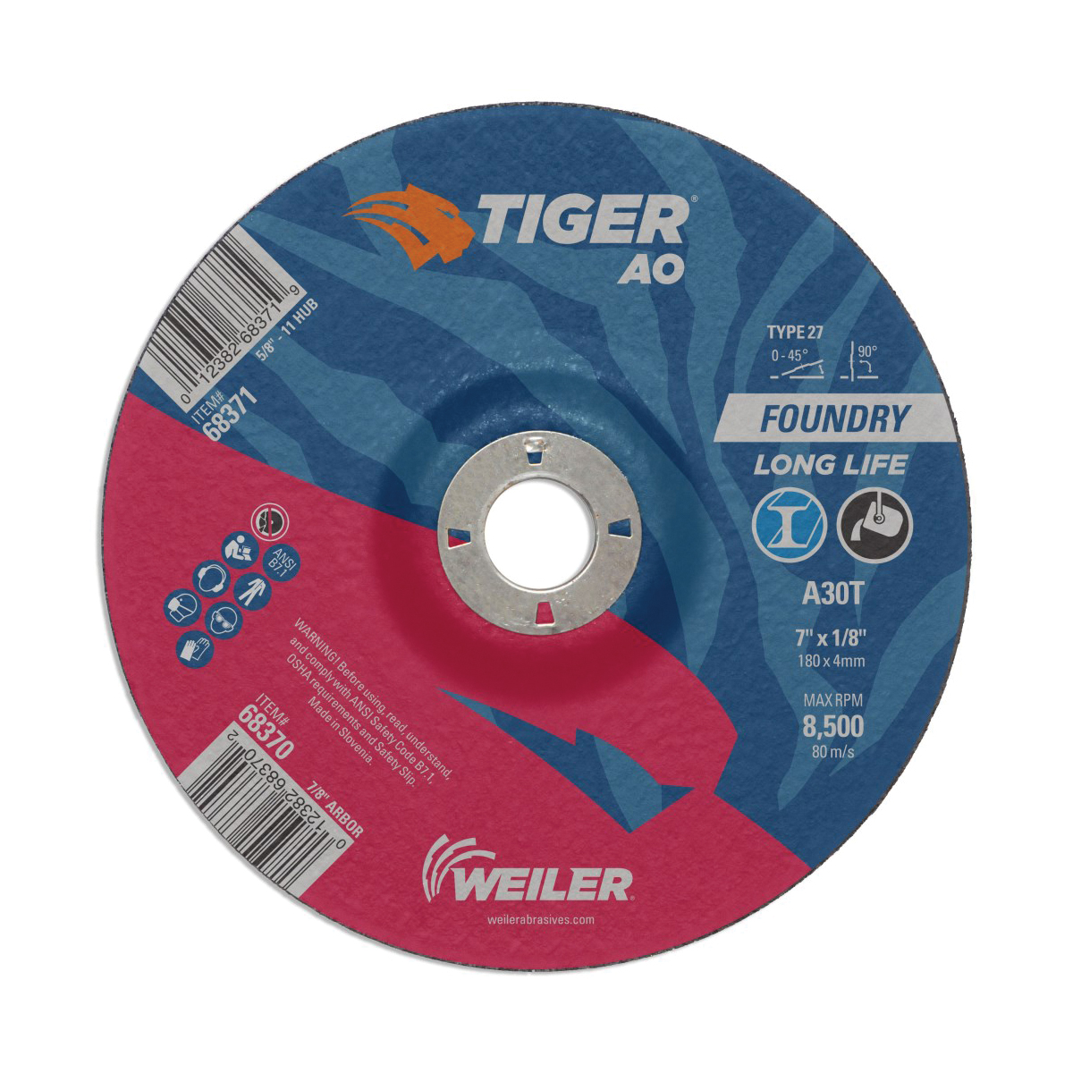 7IN TIGER AO T27 GRIND A30T 7/8 AH