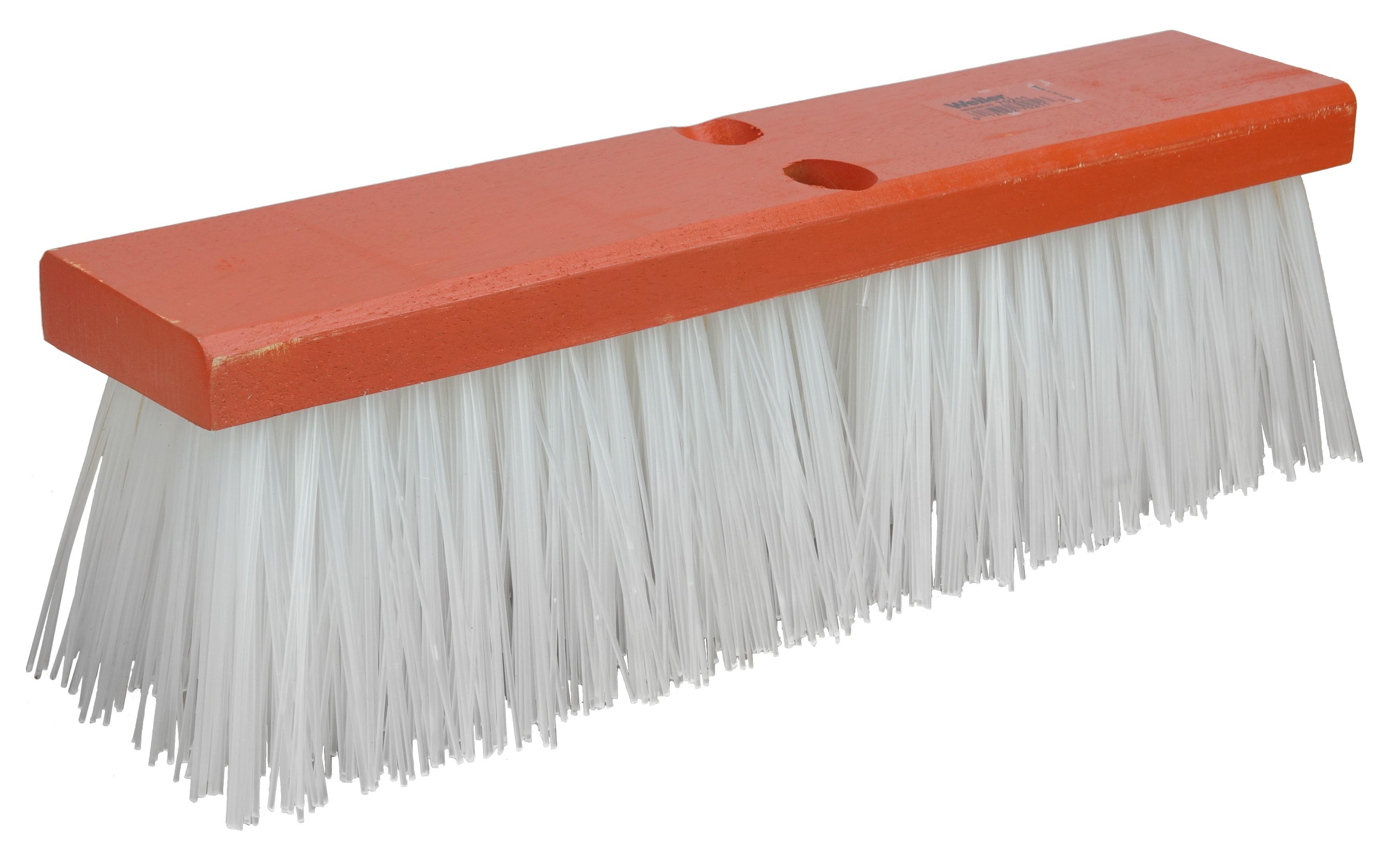 14IN POLY STREET BROOM ORANGE