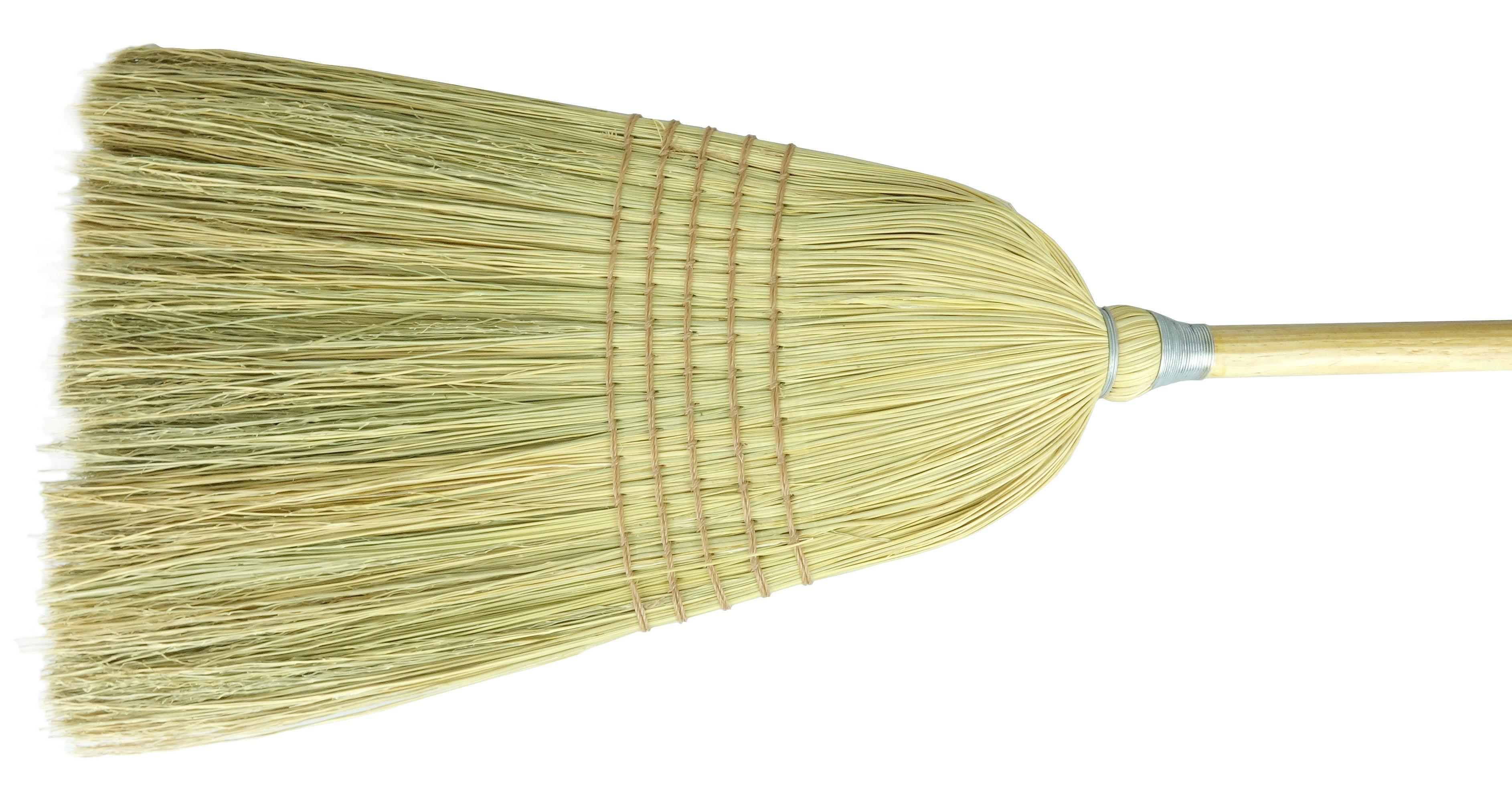 JANITORIAL BROOM CORN FIBER 57IN
