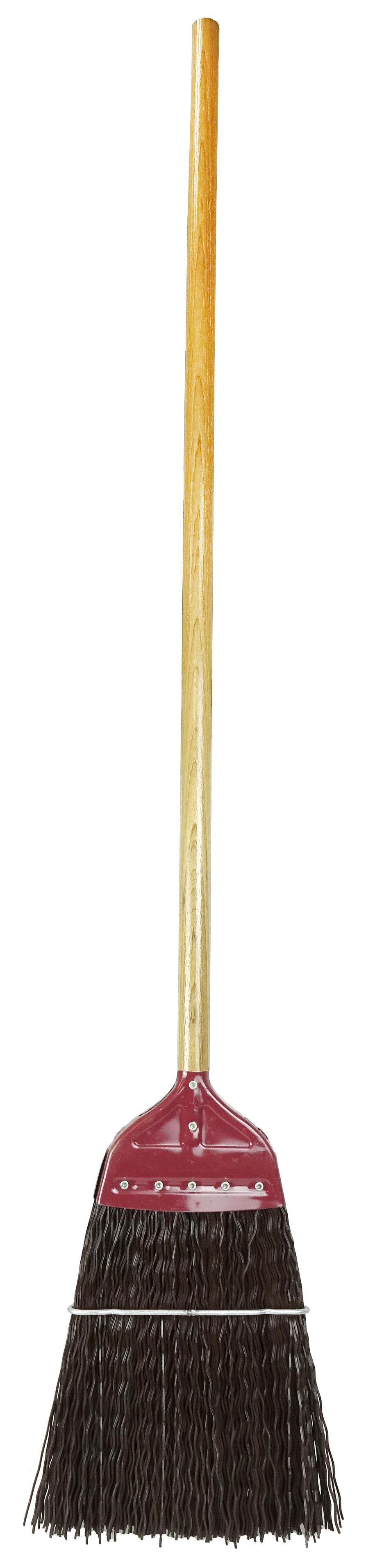 METAL BROOM BROWN POLY 55IN