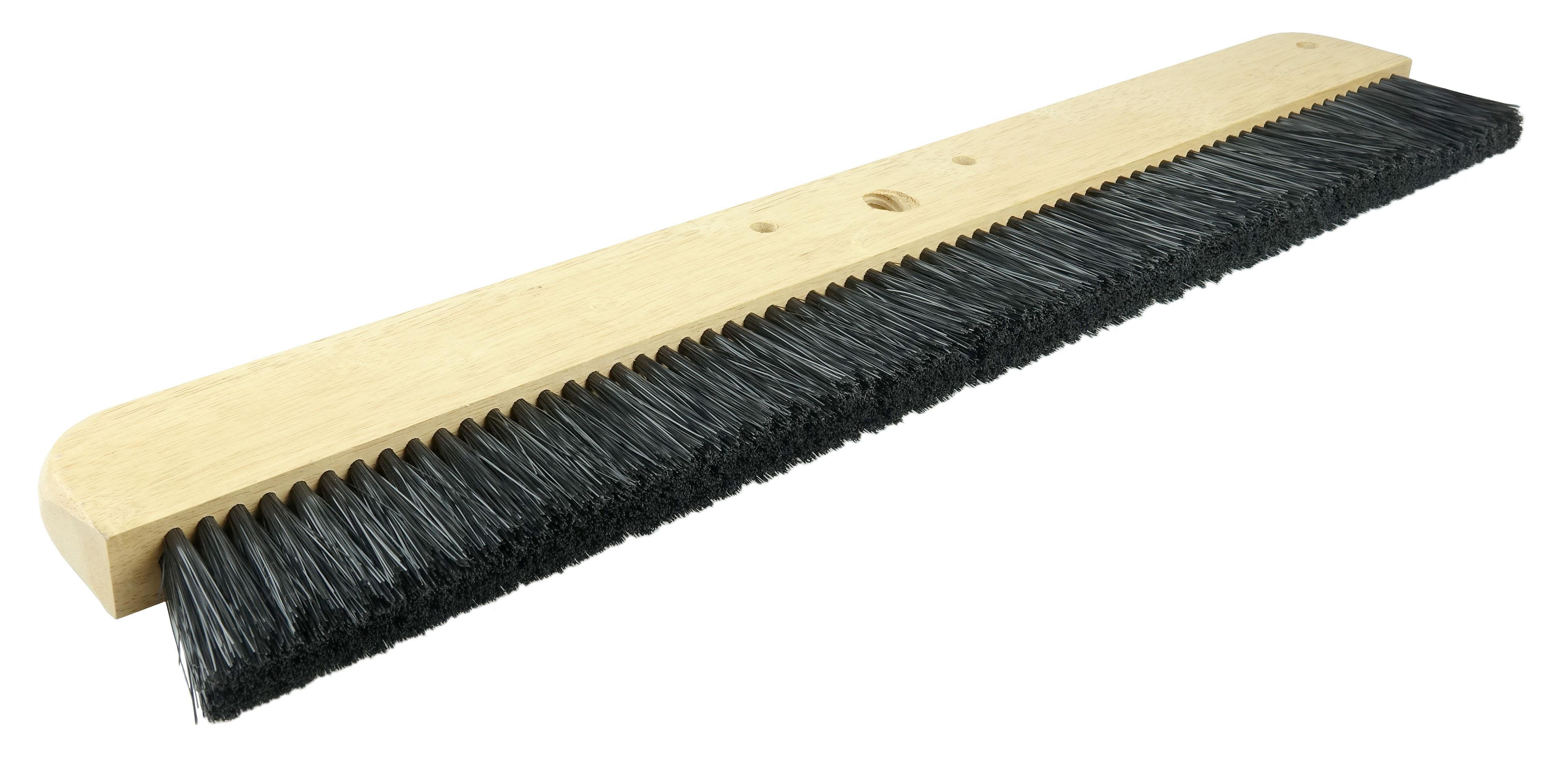 24IN CEMENT BRUSH BLK POLY 3-1/4
