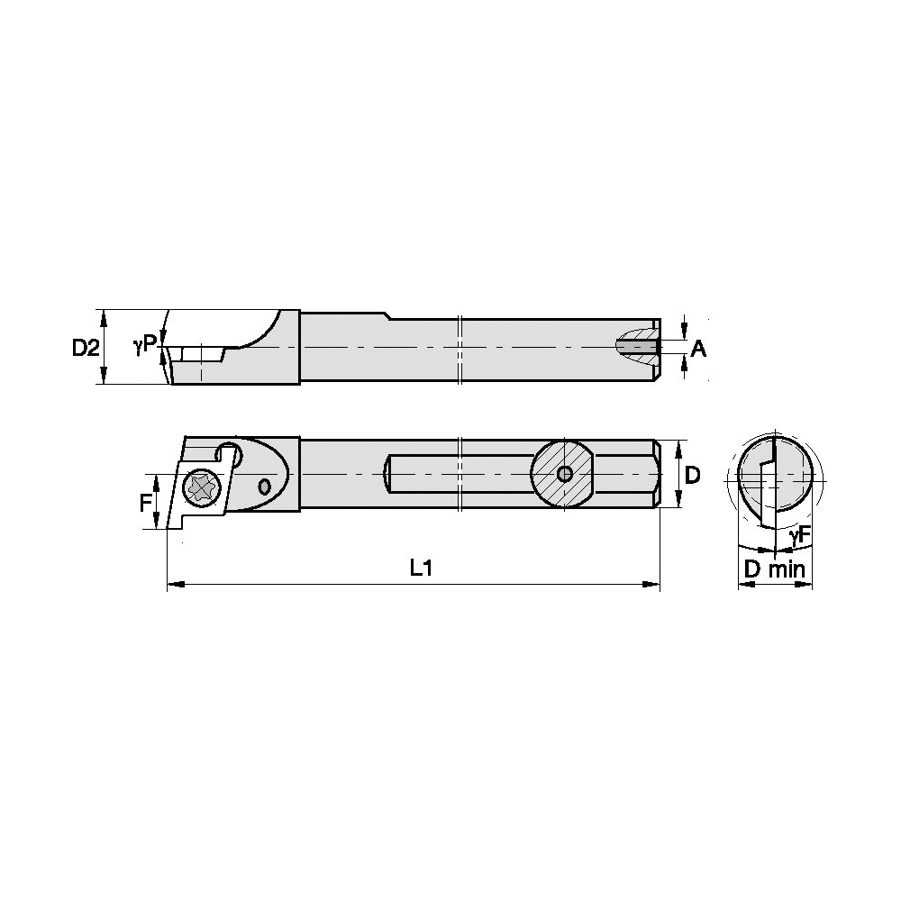 CARB SHK GROOVING THREADING BORING BAR