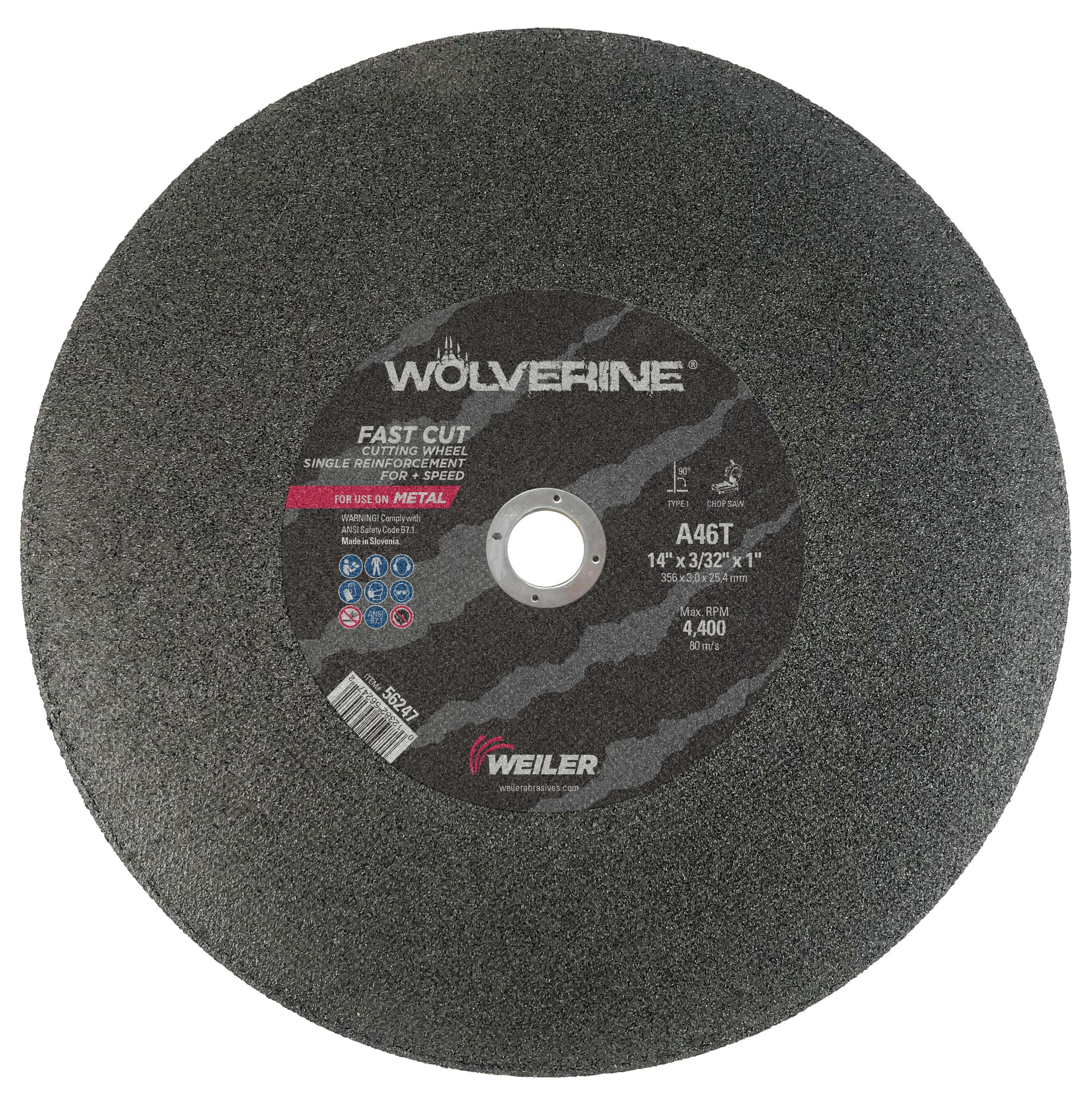 14INX3/32 WOLVERINE CUT A36R 1IN AH