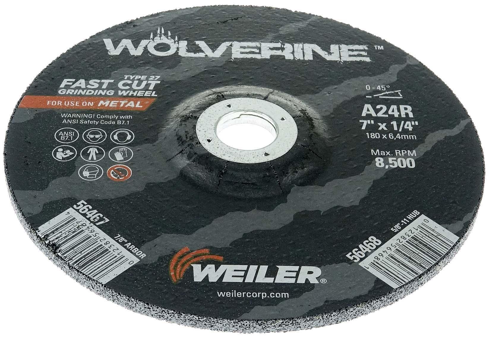 7INX1/4 WOLVERINE T27 GRIND A24R 7/8 AH