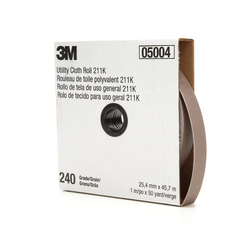 1" x 50YD 240GR J-WT 211K CLOTH SHOP ROLL