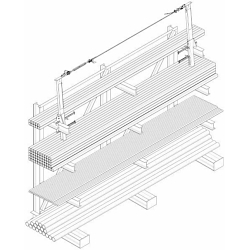 STANCHION,I-BEAM,8-14INHPERPENDICULAR