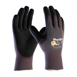 2XL MAXIDRY, GRY NYLON GLOVE, PRP/BLK