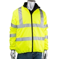 3XL HI-VIS YEL CLASS3 JACKETUV BLOCK,