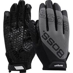 LG GRIP STYLE GLOVE GRY MESH BACK