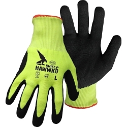 XSM HI-VIS YEL GLOVE BOSS KNIFE HAWK, HV