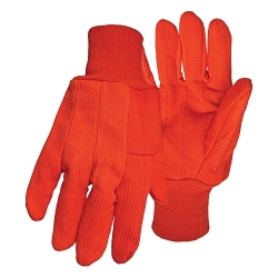 LG HI-VIS GLOVE ORG DOUBLE PALM