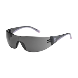 EVA GRY AS GRY/PINK TMPLS SAFETY GLASSES