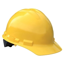 YEL HDPE RATCHET CAP STYLE HARD HAT
