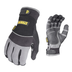 LG BLK SYNTH/PVC PADDED PALM GLOVE