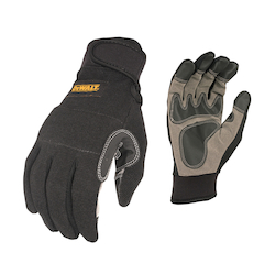 LG BLK POLY/NYL SECUREFIT GLOVE