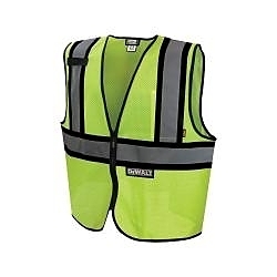 3XL GRN ECON MESH VEST w/ CONTRAST