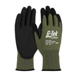 XL G-TEK POLYKOR GLOVE 13G GRN SHELL W/