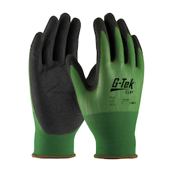 2XL G-TEK GP, 18G GRN NYLON GLOVE BLK