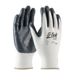 LG G-TEK GP GLOVE WHT 13G NYLON GRY