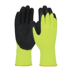 2XL G-TEK GP, HI-VIS YEL 10G ACR GLOVE