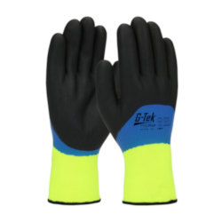 2XL HI-VIS YEL G-TEK POLYKOR GLOVE 15G
