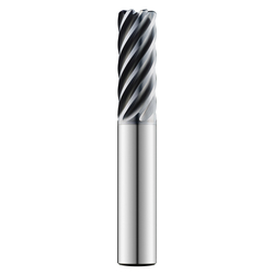 1" 7FL SER 77CR H-CARB END MILL .030R
