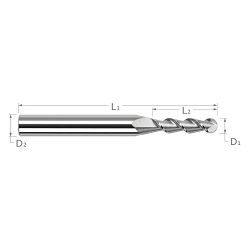 .062 BALL x 45 HELIX, 5xLOC 2FL