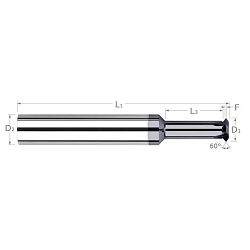 M1.6 7x RCH NANO THREAD MILLING CUTTER