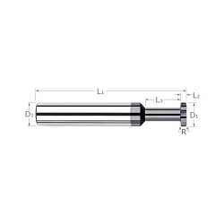 1/16Dx1/32Wx.005R KEYSEAT CUTTER